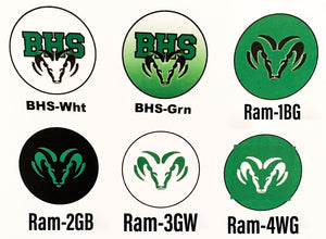 Berkner High School Rams logos and graphics