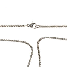stainless steel box chain with lobster claw clasp