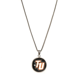 custom stainless steel Tusculum University necklace