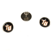 custom stainless steel Tusculum University stud statement earrings