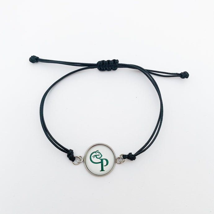 custom Comstock high school adjustable black cord friendship bracelet