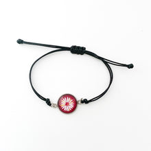 custom PEO International black adjustable cord friendship bracelet