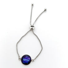 custom stainless steel Galaxy Cheer adjustable slider bracelet