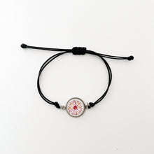 custom PEO International black adjustable cord friendship bracelet