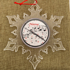 Miami Beach Personalized Snowflake Ornament