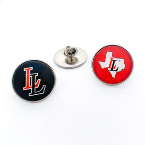 custom stainless steel Lovejoy leopards brooch pins