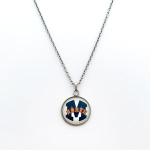 custom stainless steel McKinney North high school logo necklace