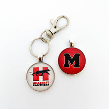 custom personalized Hillcrest high school 2 sided keychain