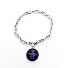 custom stainless steel Galaxy Cheer charm bracelet