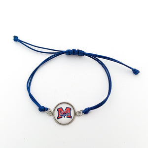 custom McKinney Boyd high school adjustable cord friendship bracelet