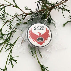 custom Sonoraville high school acrylic snowflake ornament