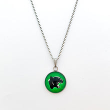 custom stainless steel Comstock high school panther necklace