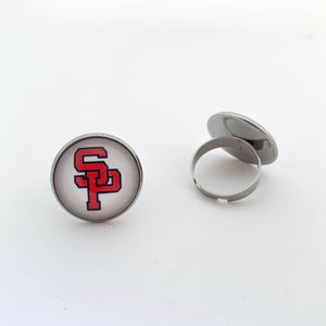 custom stainless steel South Panola high school statement ring