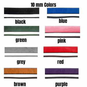 10 mm leather strap color options chart
