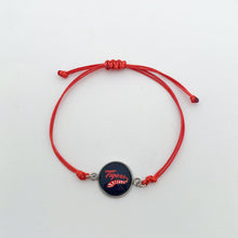 custom South Panola high school tigers red adjustable cord bracelet