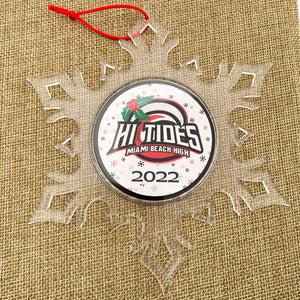 Miami Beach Personalized Snowflake Ornament