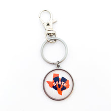 custom stainless steel McKinney North high school keychain with swivel clip 