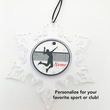 personalized acrylic snowflake ornament