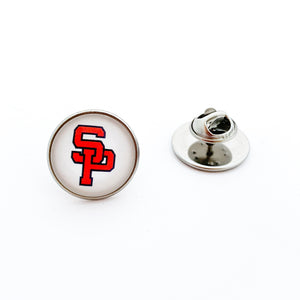 custom stainless steel south panola high school lapel pin