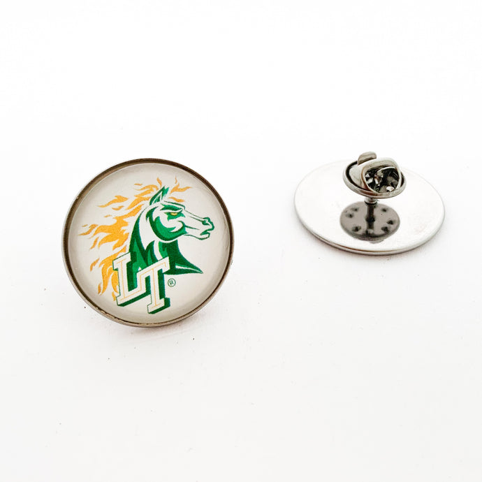 custom stainless steel Lebanon Trail High school brooch and lapel pin
