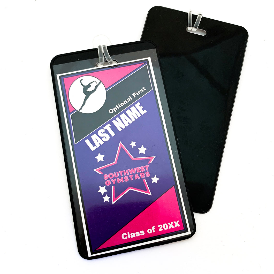 personalized Southwest GymStars luggage bag tag