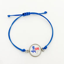 Texas Strong blue adjustable cord bracelet