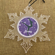 Custom Personalized Snowflake Christmas Ornament