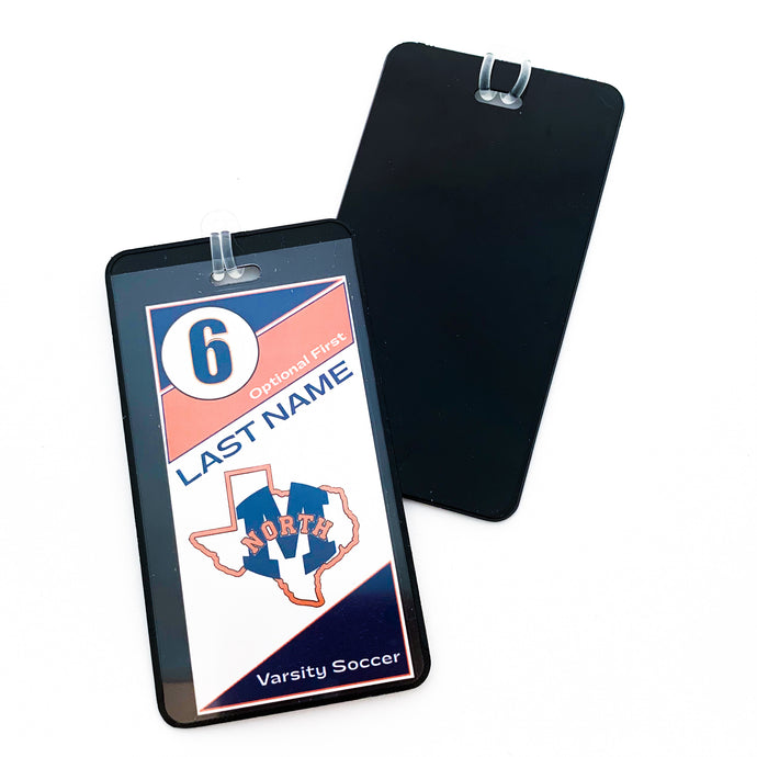 custom personalized McKinney North high school bag and luggage tags