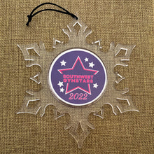 custom Southwest Gymstars acrylic snowflake ornament