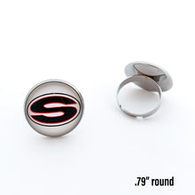 custom stainless steel Sonoraville high school adjustable statement ring