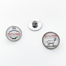 custom stainless steel Rise Against Hunger meet the need brooch pins