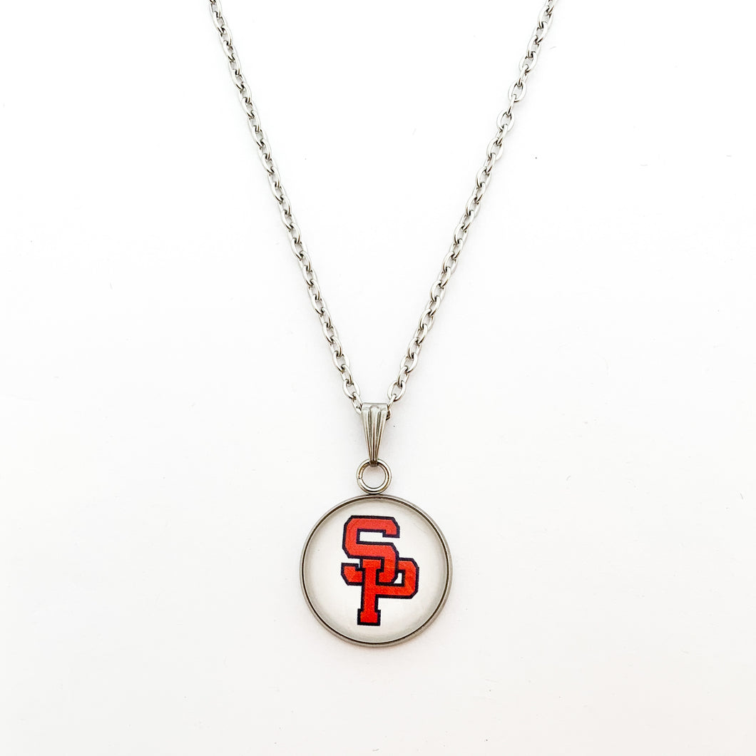 custom stainless steel south panola high school necklace