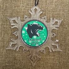 custom Comstock high school acrylic snowflake ornament