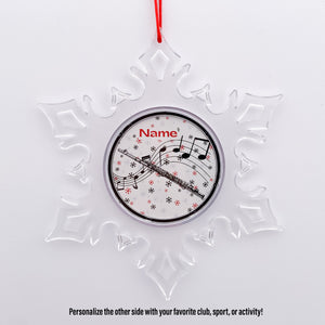 Miami Beach Personalized Snowflake Ornament