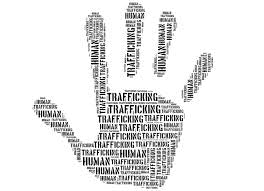 Human Trafficking hand print graphic