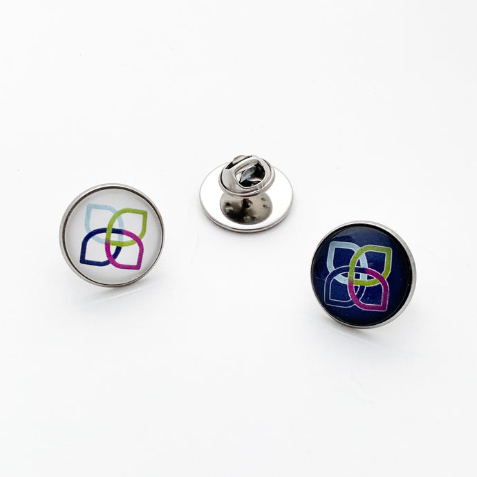 stainless steel Sherwin Williams Women's Club lapel pins