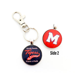 custom South panola personalized two sided keychain