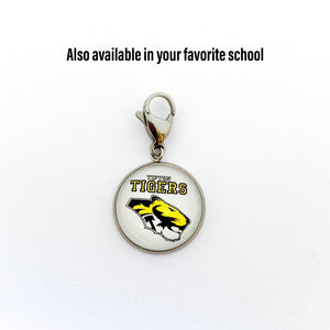 custom stainless steel Tipton Tigers high school zipper pull