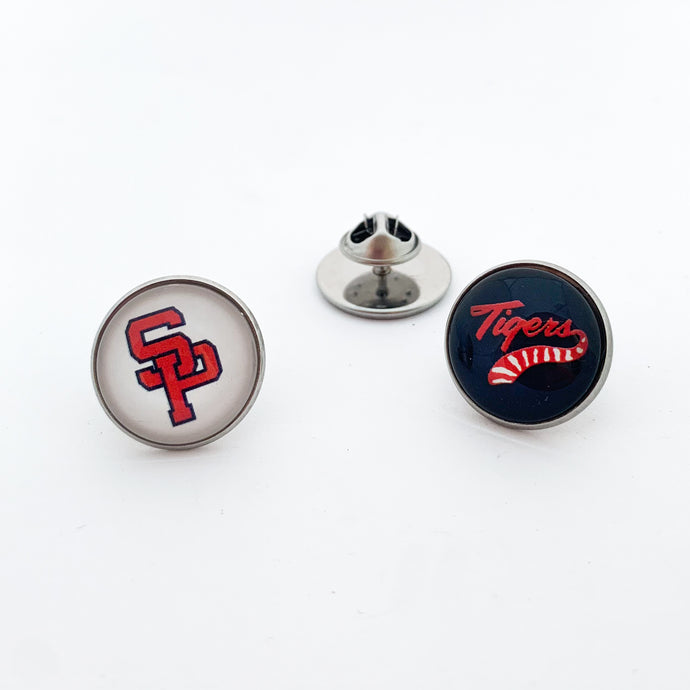 custom stainless steel South Panola high school tigers lapel pin