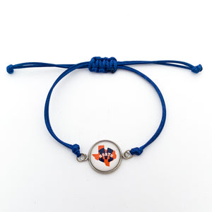 custom McKinney North high school adjustable cord bracelet