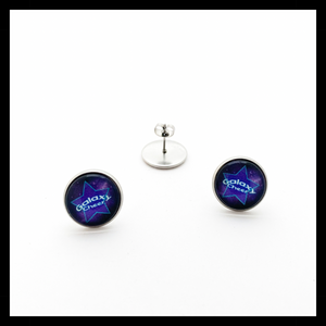 custom stainless steel Galaxy cheer stud earrings