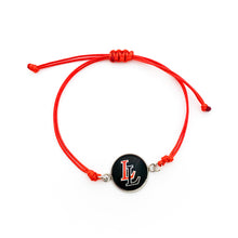 custom Lovejoy leopards adjustable red cord friendship bracelet