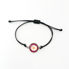 custom PEO International black adjustable cord friendship bracelet