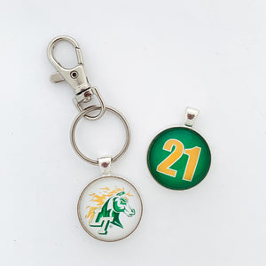 personalized lebanon trail high school double sided keychain
