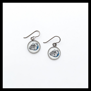 custom Belgreen Bulldogs stainless steel charm earrings